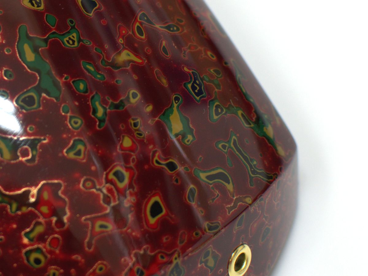 Tsugaru Shamisen Dokake, Tenjin Cap & String Set (Karanuri/Dartk Red)