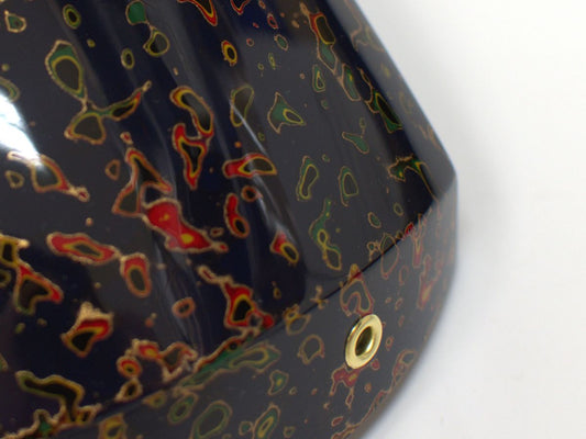 Tsugaru Shamisen Dokake, Tenjin Cap & String Set (Karanuri/Navy)