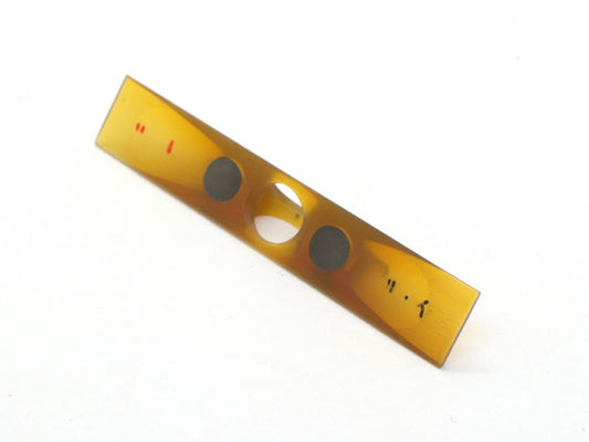 Jiuta Shamisen Buffalo Horn Koma with Lead Inlay (2.8bu high & 1.2monme) 01